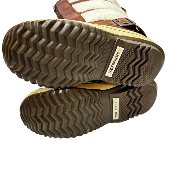 Sorel Sz 6 Helen Of Tundra II Waterproof Leather Sherpa Fleece Lined Boots - Picture 8 of 11